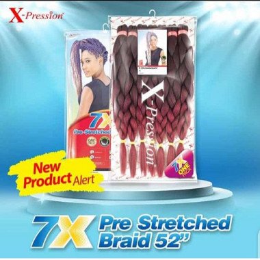 Xpression 7X Pre Stretched Braid 52"