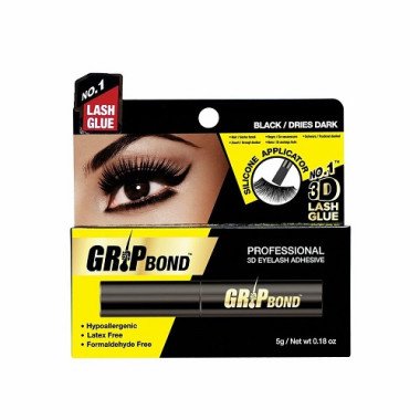 Ebin Grip Bond Eyelash Adhesive Black With Silicon Applicator