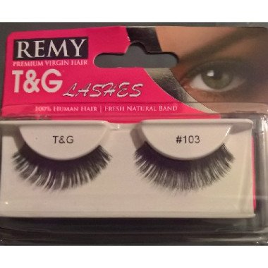 T&G Remy Human Hair Strip Eyelashes (#103)