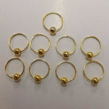 Filigree Hair Braid Rings - GOLD